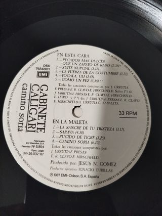 Vinilo Gabinete Caligari Camino Soria