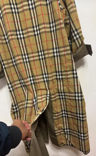 BURBERRY GABARDINA HOMBRE VERDE L / XL NOVA CHECK