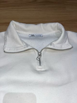 Sudadera Zara blanca