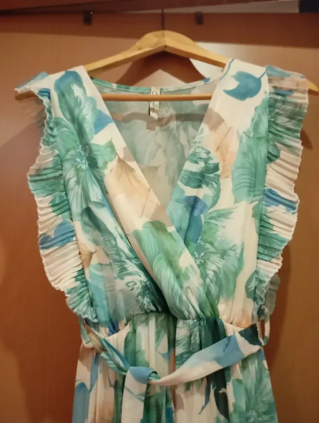 Vestido largo estampado floral