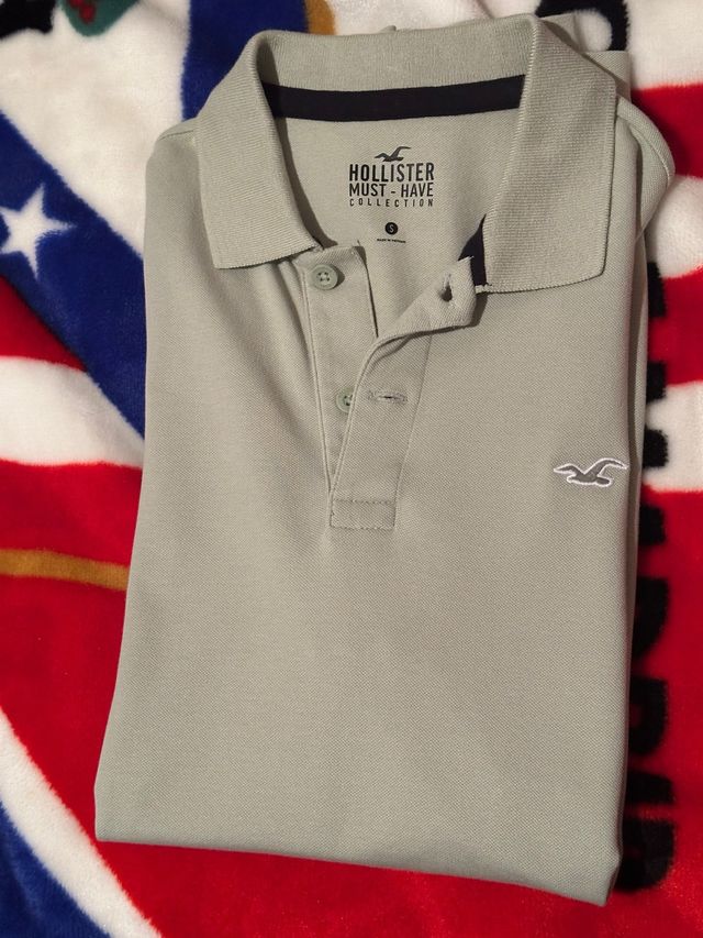 Polo Hollister Verde Oliva Talla S