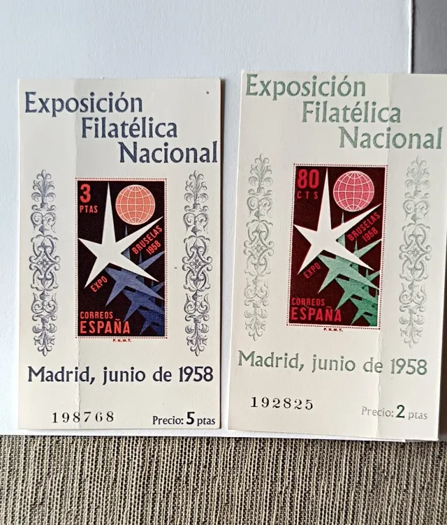 Sellos España Exposición Filatélica Nacional 1958