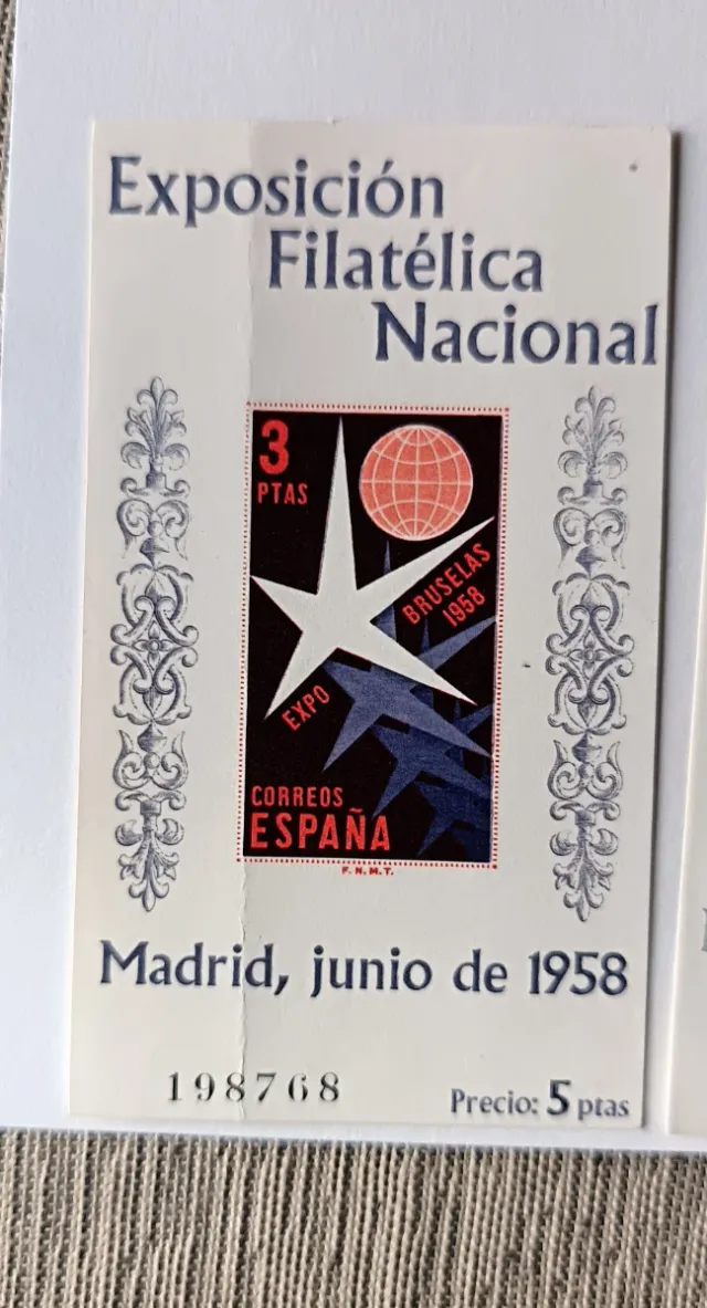 Sellos España Exposición Filatélica Nacional 1958