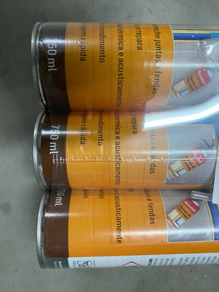 5 botes Espuma Poliuretano