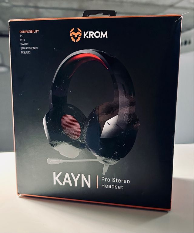 Fones de ouvido para jogos KROM KYN 50 mm · Impecáveis