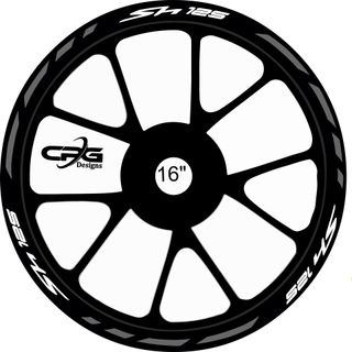 Pegatinas para las 2 llantas SH 125