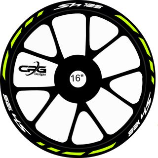 Pegatinas para las 2 llantas SH 125