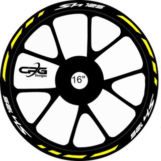 Pegatinas para las 2 llantas SH 125