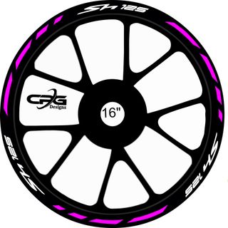 Pegatinas para las 2 llantas SH 125