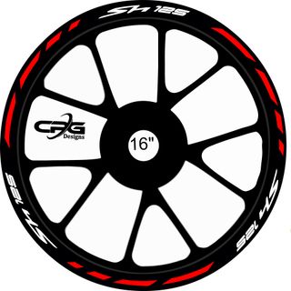 Pegatinas para las 2 llantas SH 125