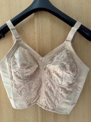 Elegante sujetador vintage beige
