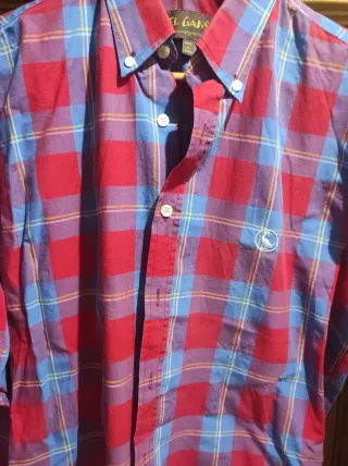 Camisa El Ganso cuadros azul y rojo