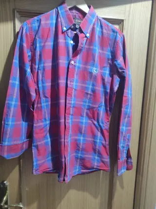 Camisa El Ganso cuadros azul y rojo