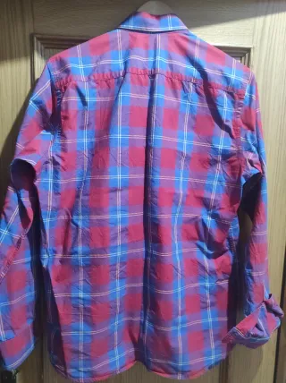 Camisa El Ganso cuadros azul y rojo