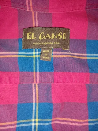 Camisa El Ganso cuadros azul y rojo