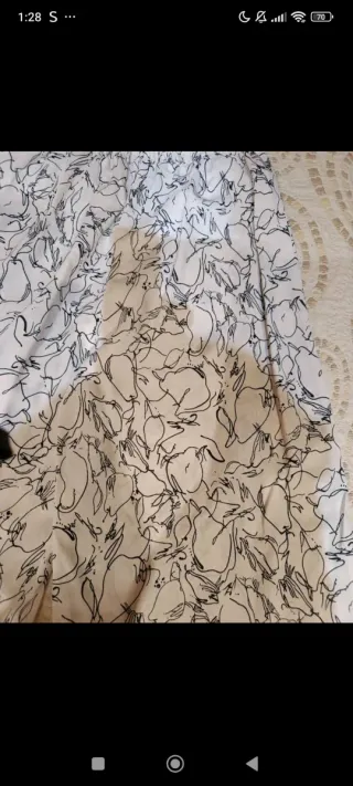 Pantalón ancho estampado mujer