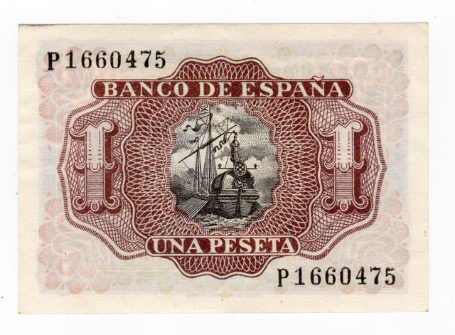 Billete de 1 peseta de 1953 sin circular (S/C)