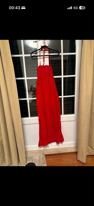 Vestido Benetton vermelho tamanho único