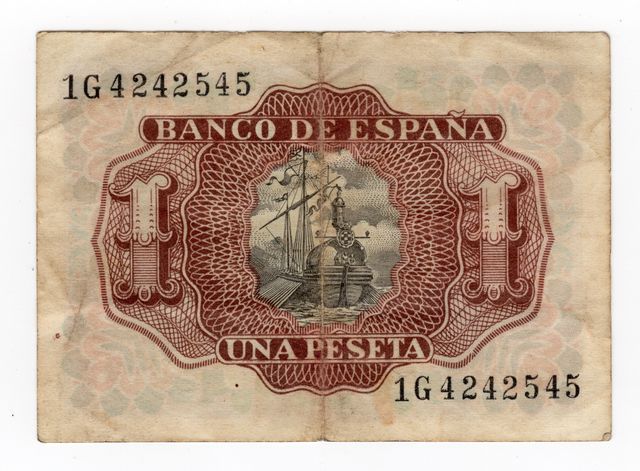 Billete 1 Peseta Banco de España 1953