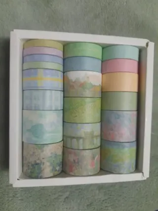 Conjunto de 20 Washi Tapes Inspiradas em Monet
