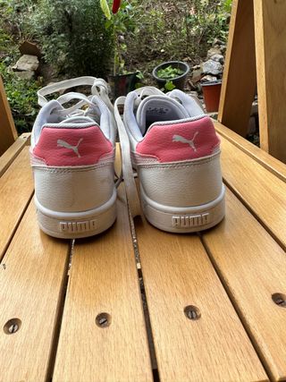 Zapatillas Puma Mujer Blancas y Rosas