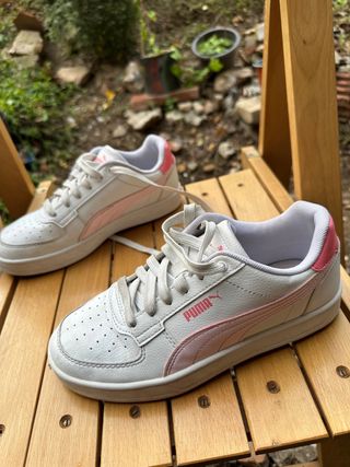 Zapatillas Puma Mujer Blancas y Rosas