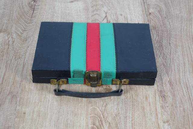 Dominó vintage com caixa tipo maleta (completo)