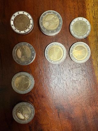 Lote 122 Monedas 2€ (de año)