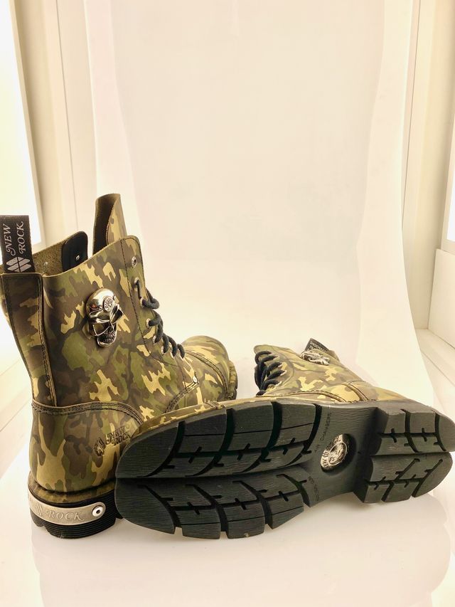 Botas New Rock Camuflaje Talla 45
