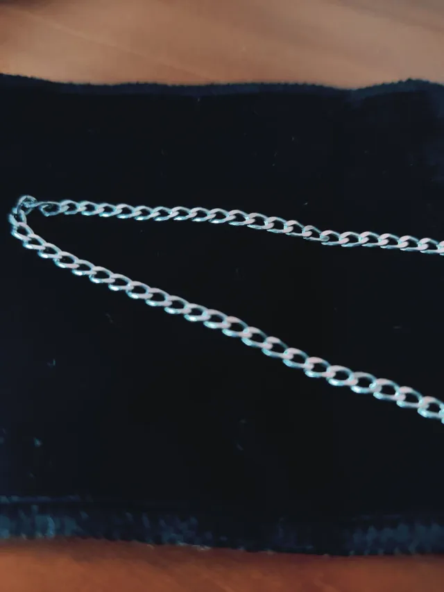 Cadena Plata Italiana Barbada