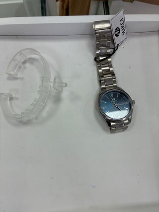 Reloj Marea Plata y Azul