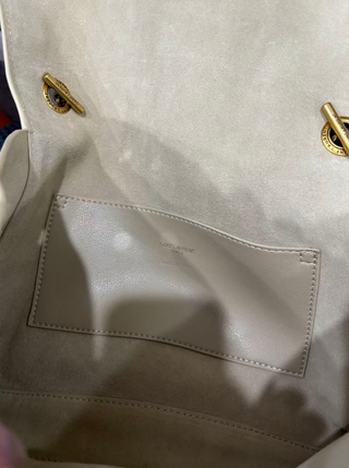 Bolso YSL Kate Mujer Beige/Oro