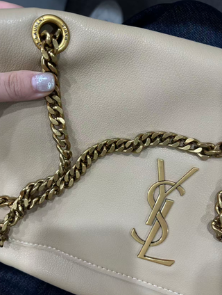 Bolso YSL Kate Mujer Beige/Oro