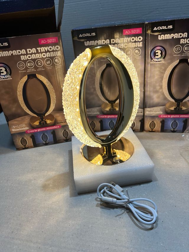 Set 3 Lampade LED Ricaricabili Aorlis