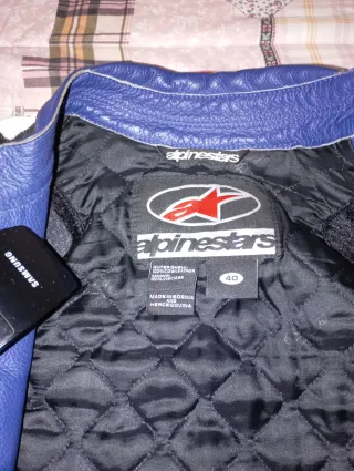 Chaqueta Alpinestars Azul y Blanca