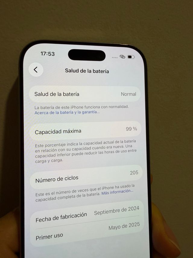 iPhone 16 Pro 99% Bateria