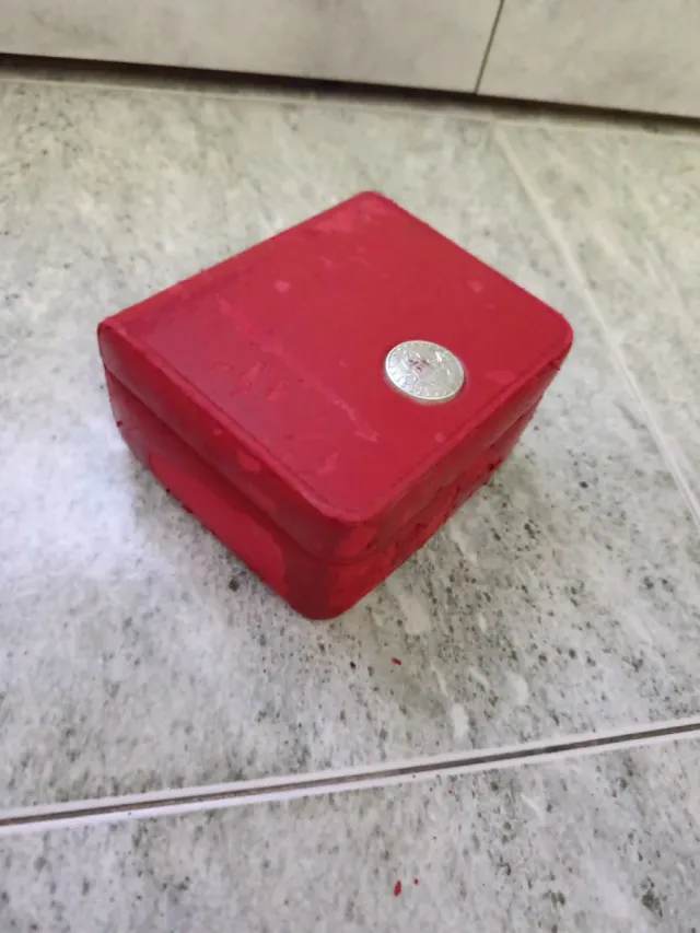 Omega Caja Reloj Roja