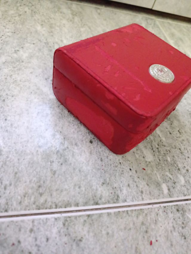 Omega Caja Reloj Roja