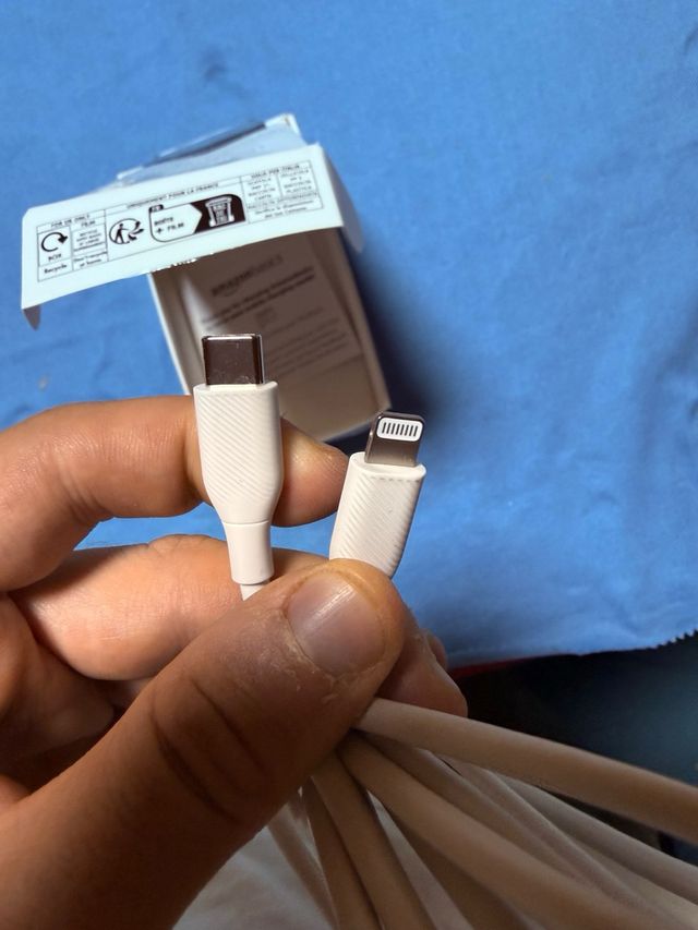 Cable USB-C a Lightning 1.8m Blanco