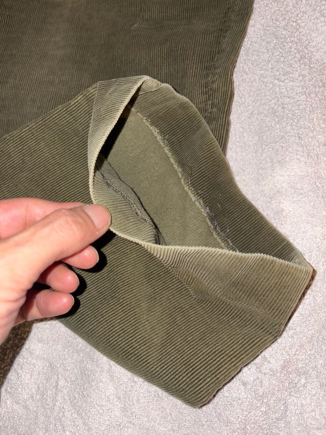 Pantalón pana Emilio Tucci verde talla 50