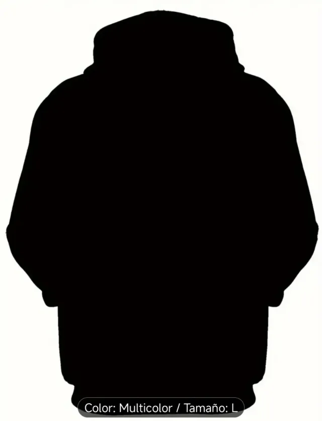 Sudadera Estampada Denim Talla L