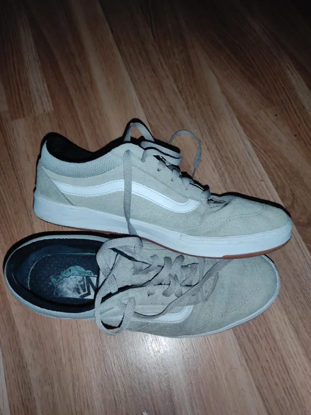 Zapatillas Vans Hombre Beige/Blanco
