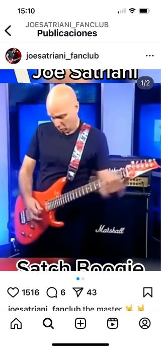 Guitarra Ibanez Joe Satriani Roja