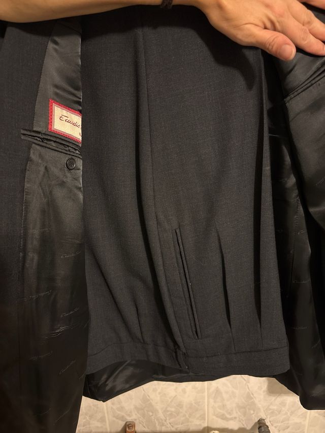 Traje Emidio Tucci Gris Marengo Talla 54