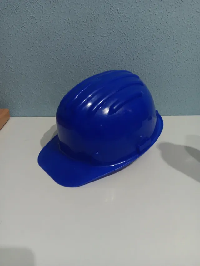 Casco de seguridad azul