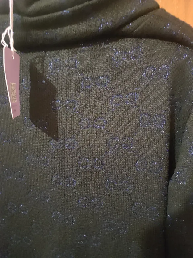 Vestido largo lana negro