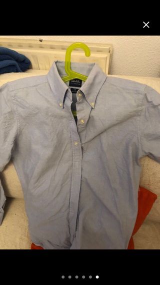 Camisa azul de vestir Talla M