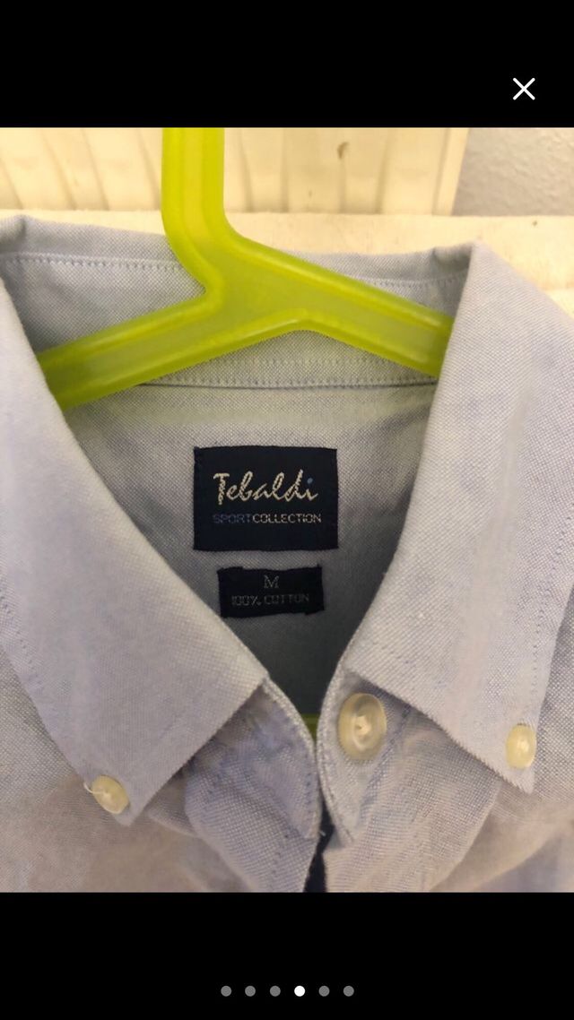 Camisa azul de vestir Talla M