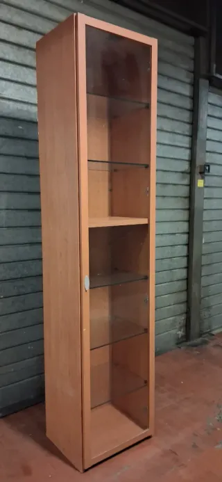 Vetrinetta armadietto in legno e vetro