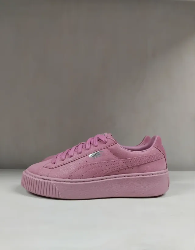 Scarpe Puma Basket Platform Reset Rosa